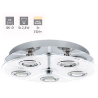 Plafonnier Cabo Rond - Argent