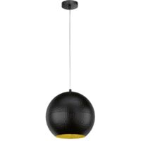 Suspension Fischer & Honsel Mylon Noir ⌀30cm E27 40W