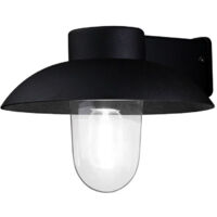 Konstsmide Mani Applique murale dôme classique d'extérieur noir mat Max Watt 1x 60, E27, IP44