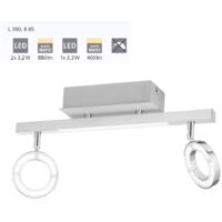 Spot intérieur Cardillio 96179 - Argent - Argent