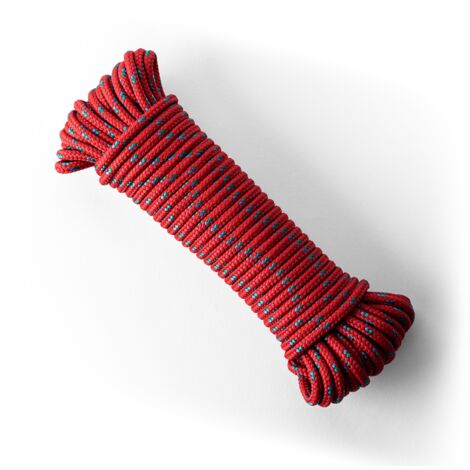 SNURO Corde Polypropylène Tressée (6mm, 20m) - Corde Solide en PP tressée - Paracorde Solide et Légère pour l'Extérieur, la Survie et le Jardin - Résistance à la rupture 531kg