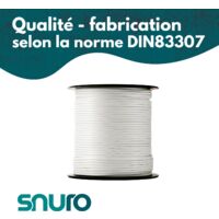 Corde Nylon 2mm 100m Fluorescente Jaune - 2 Pièces, Polyamide Tressée Robuste Résistante Intempéries