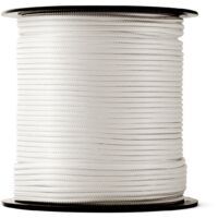 SNURO Corde Nylon Tressée (1mm, 500M, blanc)- Corde de maçon robuste avec un matériau en nylon solide- Résistance à la Rupture 30kg