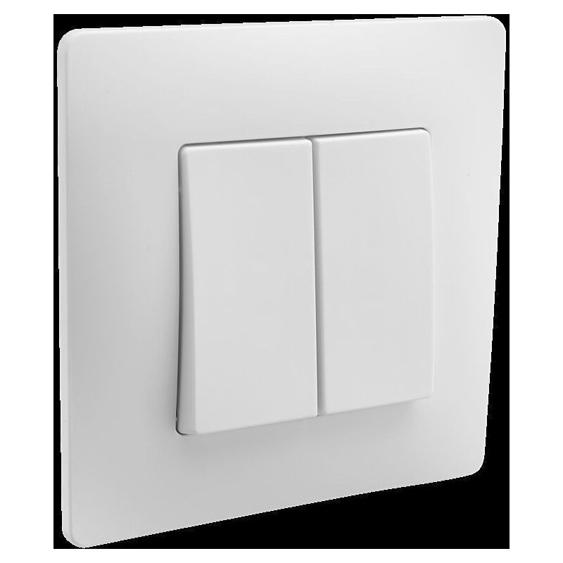 Lot De 6 Interrupteurs Va-et-Vient Blancs - Interrupteurs Électriques Modernes Et Brillants