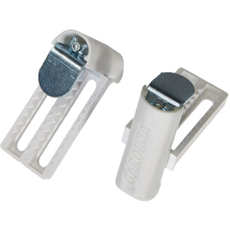 Supports universels pour stores – Fixation sans perçage – Compatible profondeur 6 à 26mm – Kit de 2 avec clé Allen – Gardinia