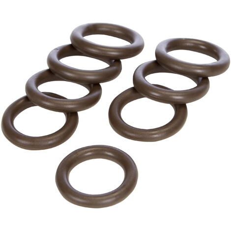 Gardinia Anneaux de rideaux hêtre pour set Shorty 2,5 cm