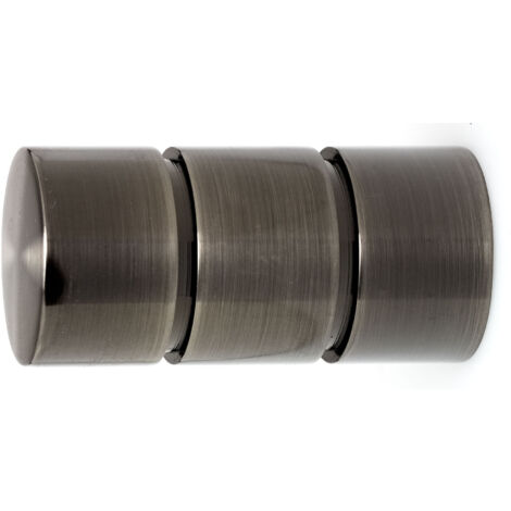 1 Embout Cylindre - Argent Vieilli - Diamètre 28