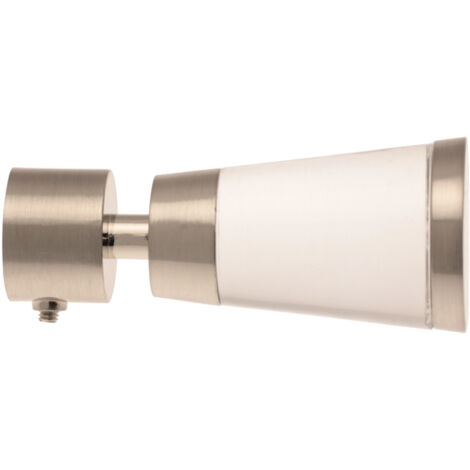 1 Embout Cône Verre - Chrome Mat - Diamètre 20 (1/4)