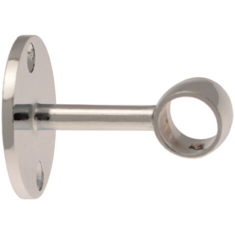 2 support plafond ou Tête de Lit - Chrome Brillant - 5CM - Diamètre 16 (1/5)