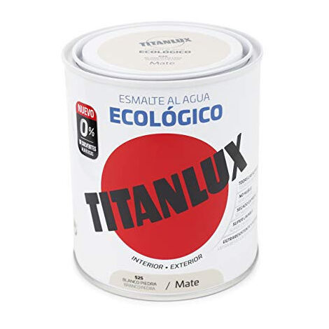 TITANLUX Email Blanc Mat Pierre - Écologique - 750 ml