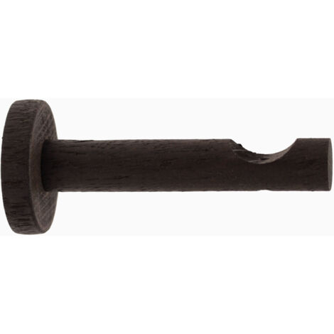 1 Support Tige - Chêne Wengé - 9,5CM - Diamètre 28 (1/3)