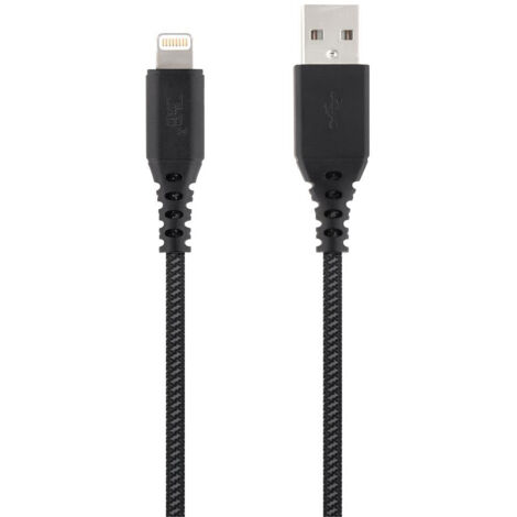 Câble Lightning T'nB 2m Noir - Robuste et Durable (1/4)