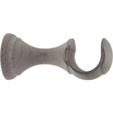 1 Support Moyen Ouvert - Gris Cérusé - 8CM - Diamètre 28 (1/3)