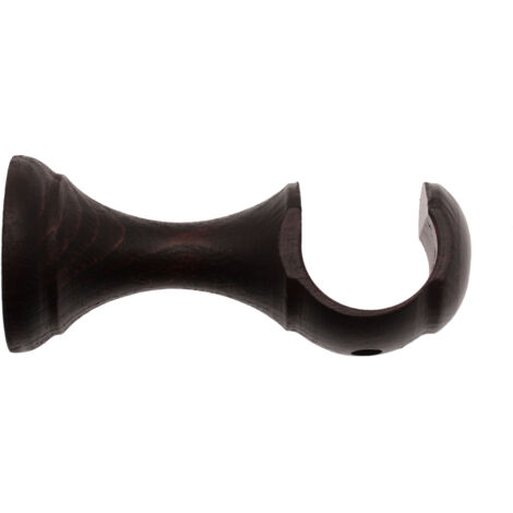 1 Support Moyen Ouvert - Décor Wengé - 8CM - Diamètre 28 (1/3)