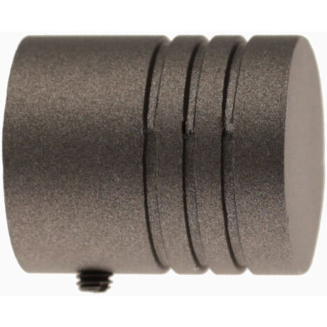 2 Embouts Cylindre - Graphite - Diamètre 20 (1/2)