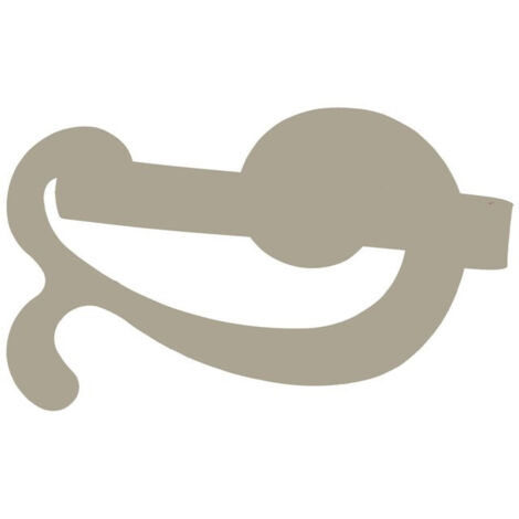 2 Barrettes à Rideaux Aimantées Baleine - Lin (1/2)