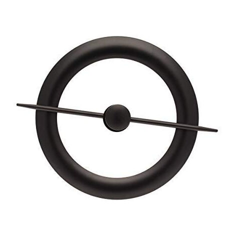 1 Embrasse Métal Avec Magnet Central de Fixation - Noir Mat (1/2)