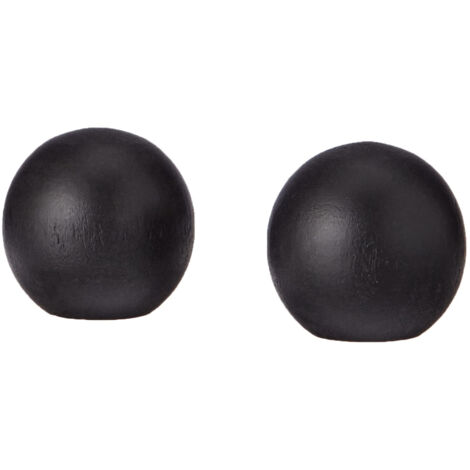 Embouts Rideaux Balle Noir - Ateliers 28 (20mm) (1/5)