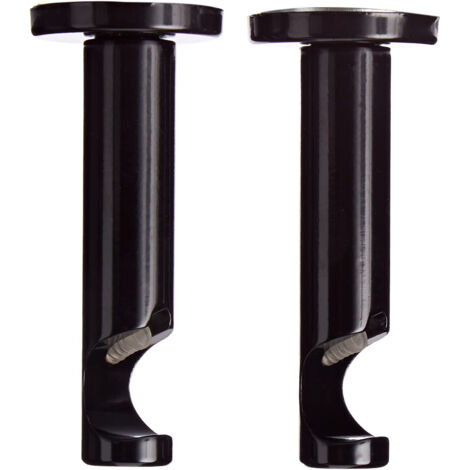 Embouts Rideaux Cylindriques Noir Mat Ateliers 28 (1/5)
