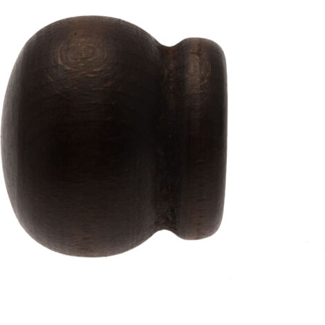 2 Embouts Pomme - Décor Wengé - Diamètre 28 (1/3)