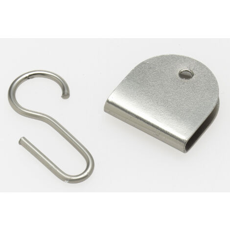 10 Accroches Rideaux Coulissantes Nickel Satiné - Ateliers 28 (1/2)
