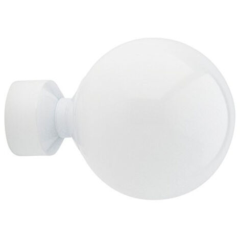 1 Embout Anglais - Blanc laqué - Diamètre 28