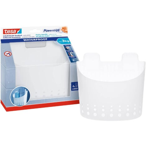 Panier Rangement Adhésif Waterproof Tesa Powerstrips Salle de Bain