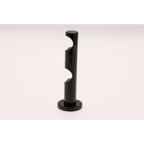 Homemaison – Lot de 2 supports muraux pour rideaux double – Métal noir – Ø20mm – Installation facile et stable – Design élégant pour tous intérieurs