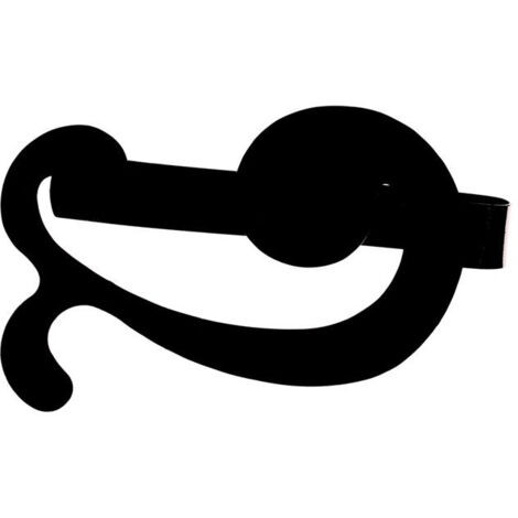 2 Barrettes à Rideaux Aimantées Baleine - Noir Laqué (1/5)