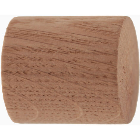 Lot de 2 embouts bouchon en chêne naturel – Diamètre 28 mm – Finition élégante pour tringles à rideaux – Ateliers 28