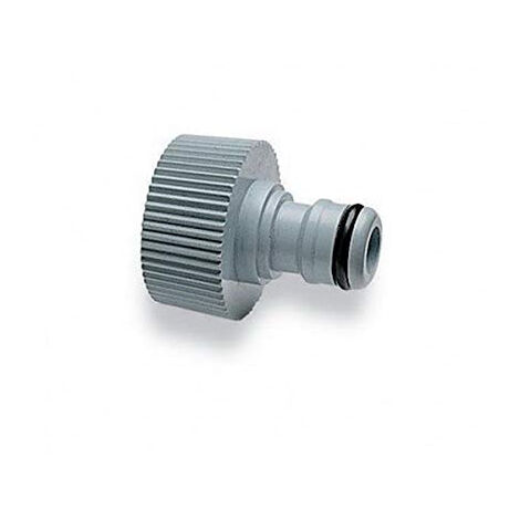 Raccord Robinet Tuyau Arrosage Gris - 3/4" (1/2)