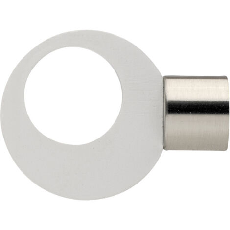 1 Embout Pop - Blanc Mat - Diamètre 28 (1/4)