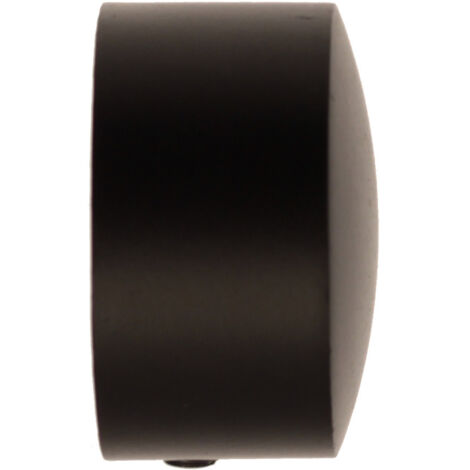 2 Embouts Bouchon - Noir Satiné - Diamètre 28