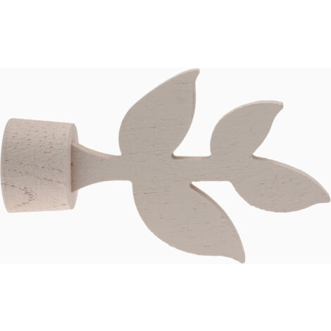 1 Embout 4 Feuilles - Chêne Blanc - Diamètre 28
