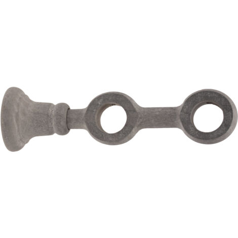 1 Support A Oeil Double - Gris Cérusé - 10/19CM - Diamètre 28 (1/3)