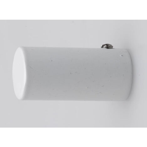 Embout Rideau Cylindrique Blanc Ateliers 28 (1/4)