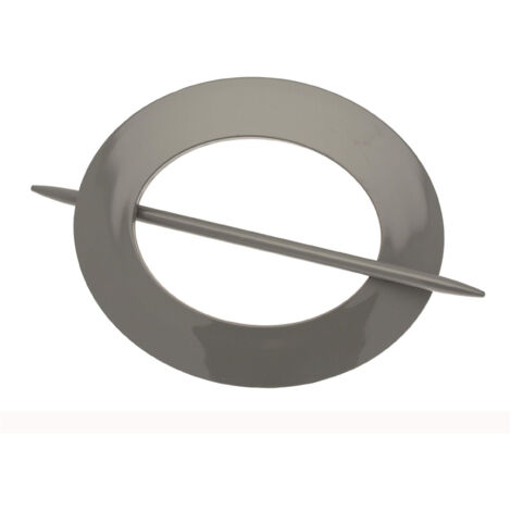 1 Embrasse PVC Ovale - Zinc (1/4)