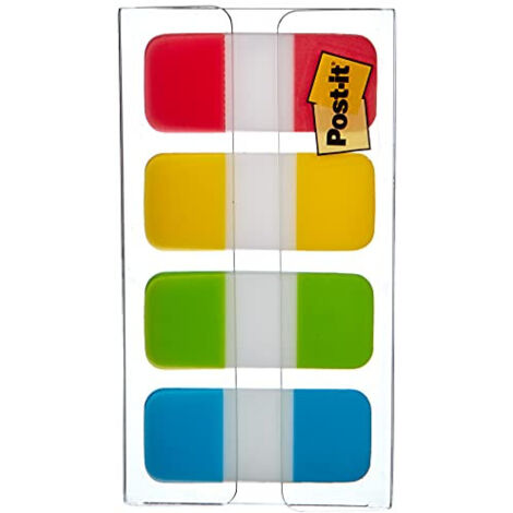 Banderitas separadoras rigidas dispensador 4 colores amarillo azul lima y rojo post-it index 676-alyr-eu (1/5)