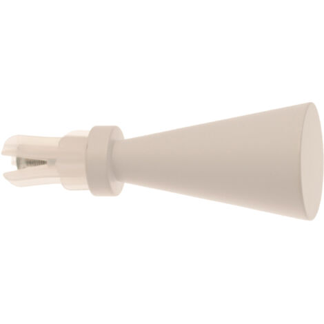 2 Embouts Cône - Blanc Mat - Diamètre 20 (1/2)