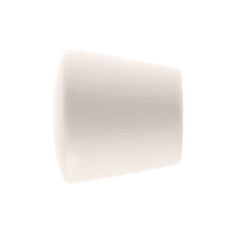 2 Embouts Trompette - Laqué Blanc - Diamètre 35