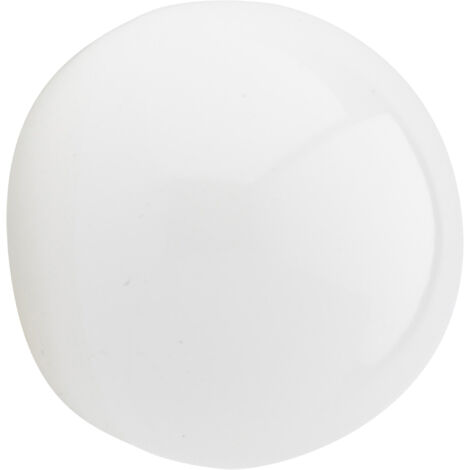 1 Embout Boule - Blanc laqué - Diamètre 28 (1/5)