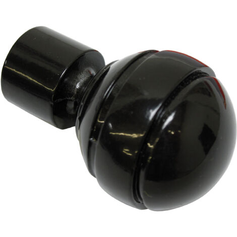 Embouts Boule Rideaux Gardinia Chicago Noir