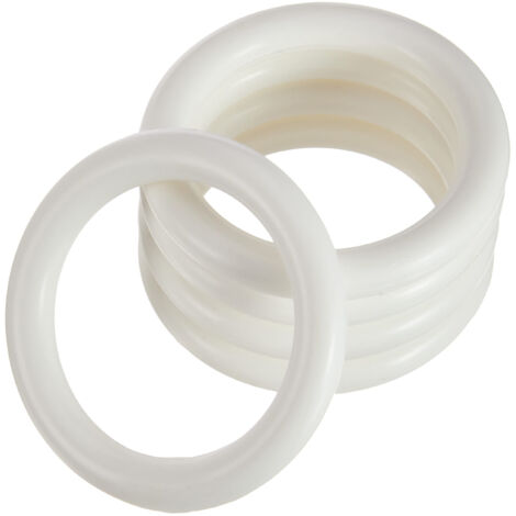 Anneaux Rideaux Plastique Blanc - Ateliers 28