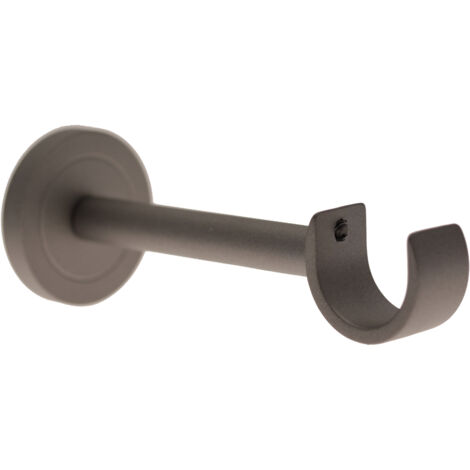 1 Support Mur Moyen Ouvert - Graphite - 12CM - Diamètre 28 (1/3)