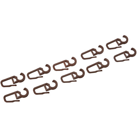 Ateliers 28 - 10 Agrafes Clips Marron (1/4)