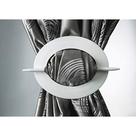 1 Embrasse PVC Ovale - Blanc Laqué (1/5)