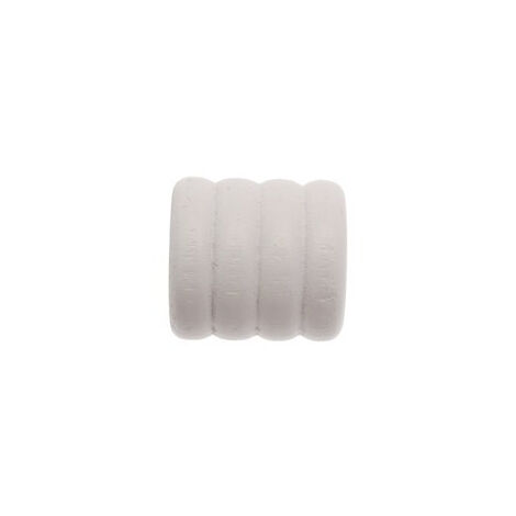 2 Embouts Cabochon - Laqué Blanc - Diamètre 20 (1/3)