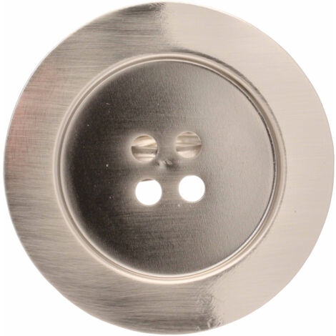 2 Pinces Bouton - Chrome Mat