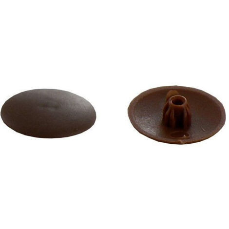 Cache-vis Plastique Marron Foncé - INVENTIV - Lot de 30