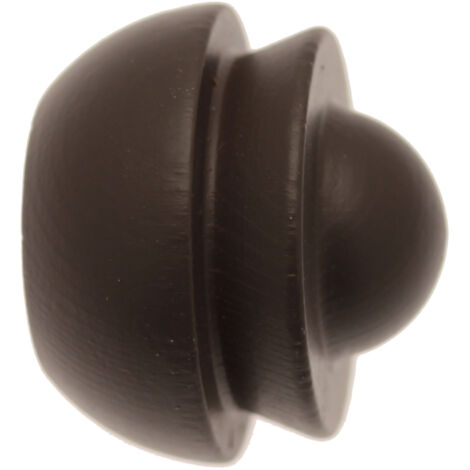1 Embout - Bois - Chocolat - Diamètre 28 (1/3)